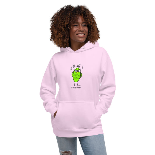 Song Bird Hoodie – Cozy Quirky Birds Sweatshirt for Music Lovers, Singers, and Free Spirits