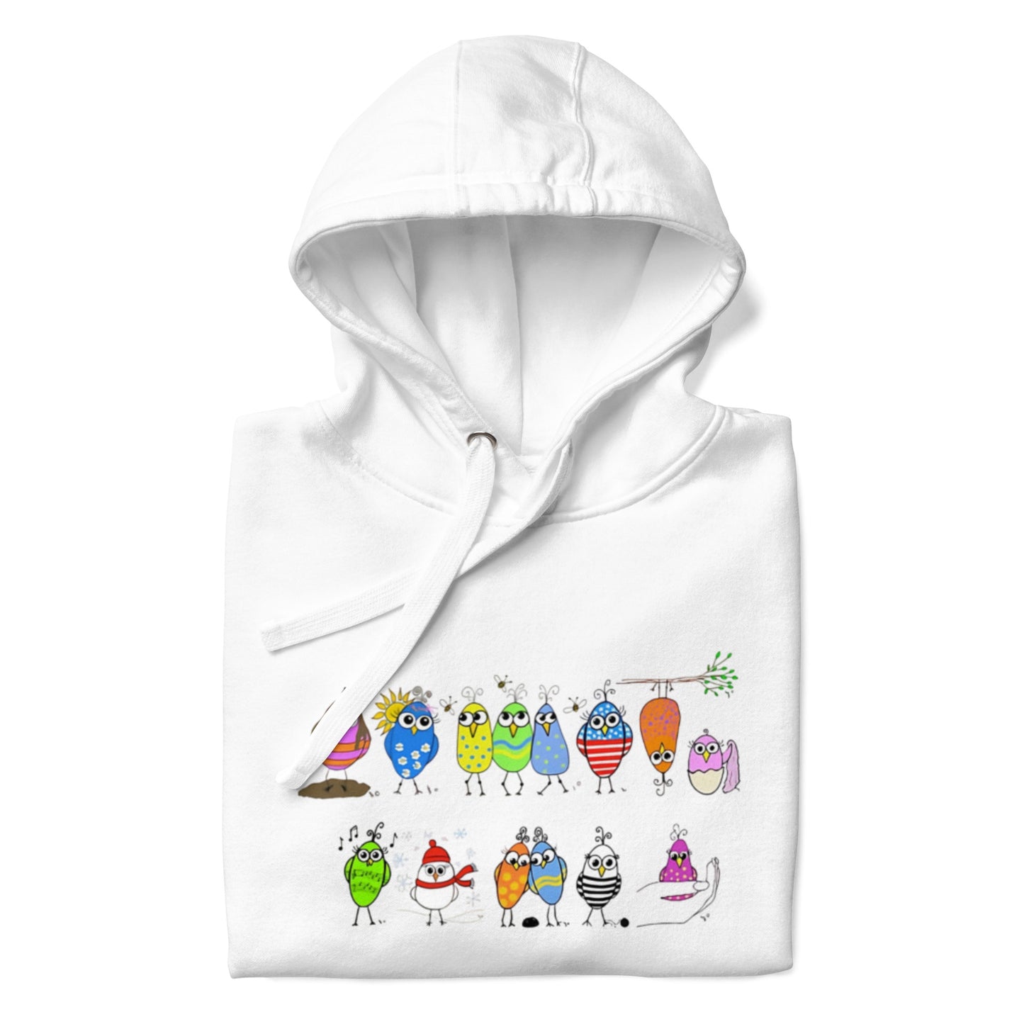 Birds of a Feather Hoodie – Funny Friendship Sweatshirt from The Quirky Birds Collection