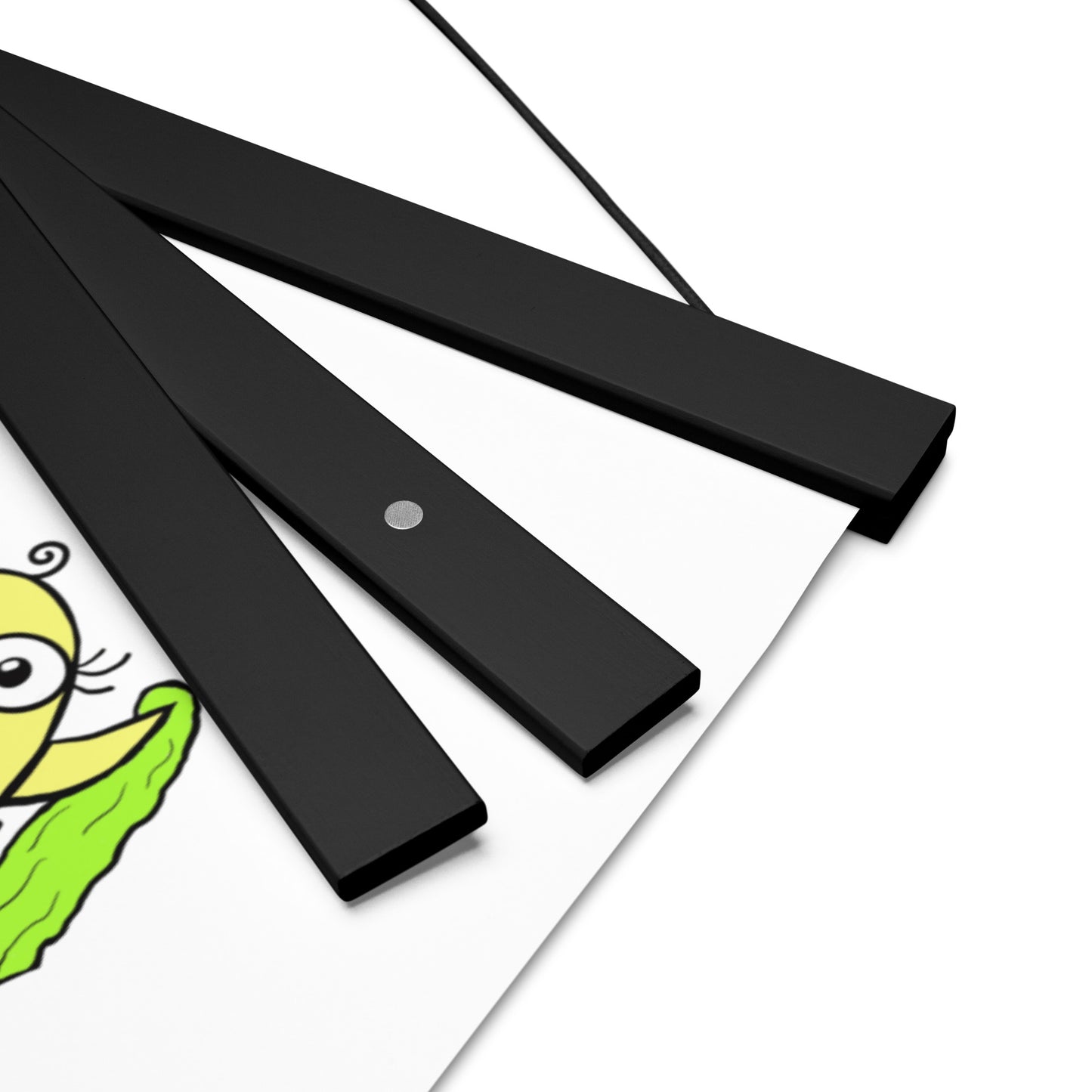 Yellow Baby Bird Poster with hangers from The Quirky Birds Collection
