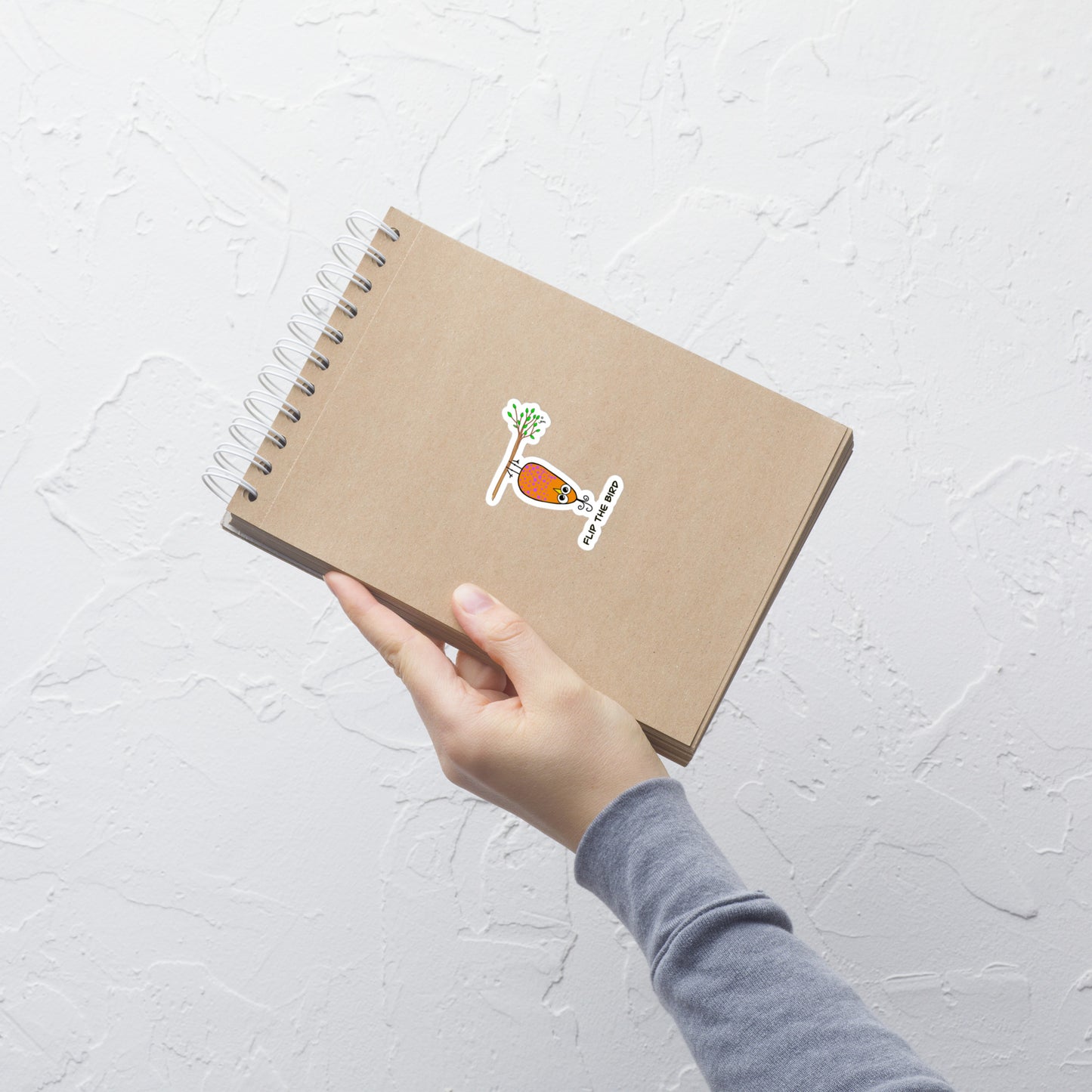 Flip the Bird Bubble-free stickers from The Quirky Birds Collection