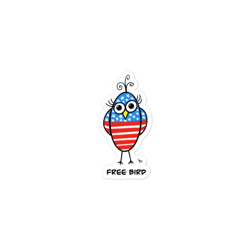 Free Bird Bubble-free stickers from The Quirky Birds Collection
