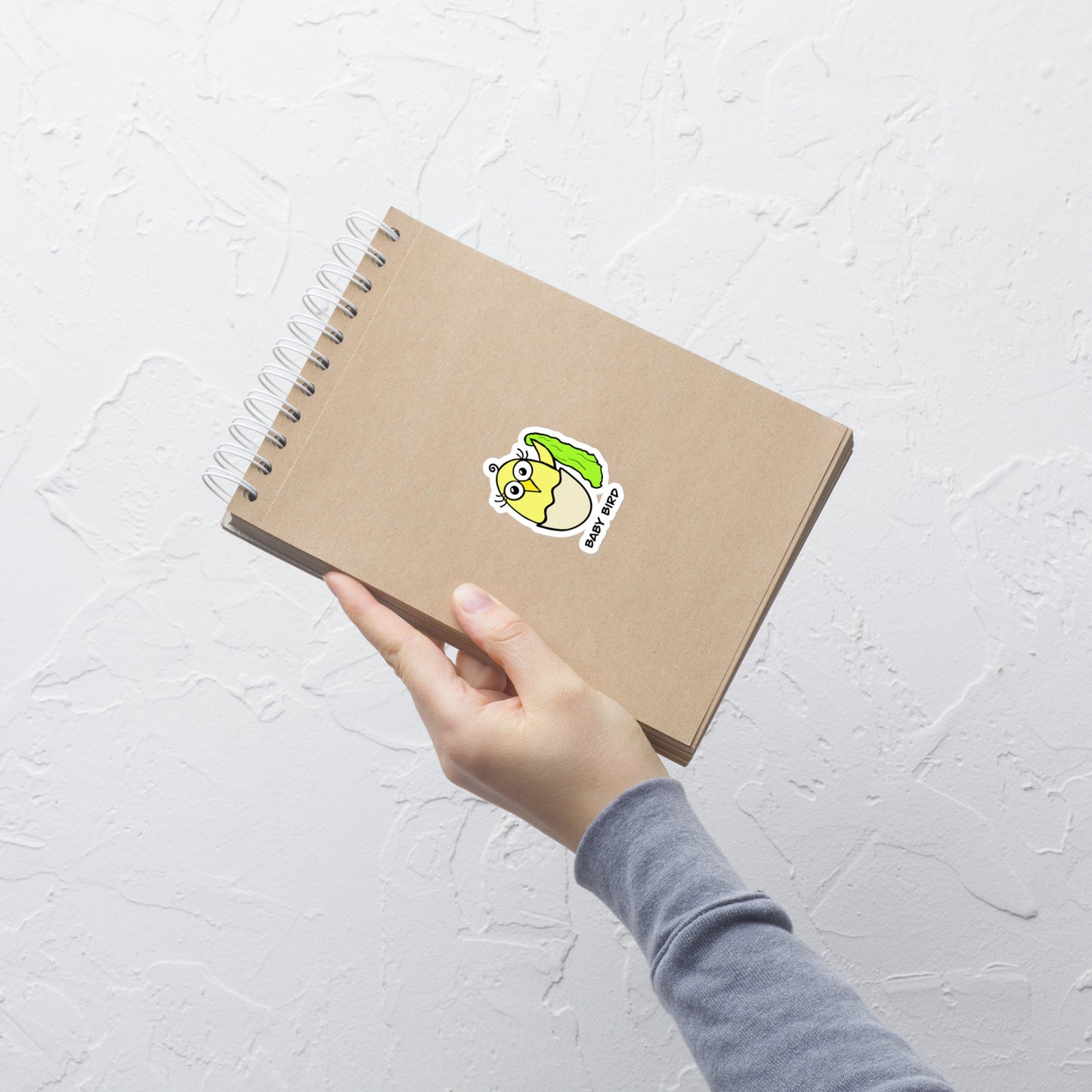 Yellow Baby Bird Bubble-free stickers from The Quirky Birds Collection