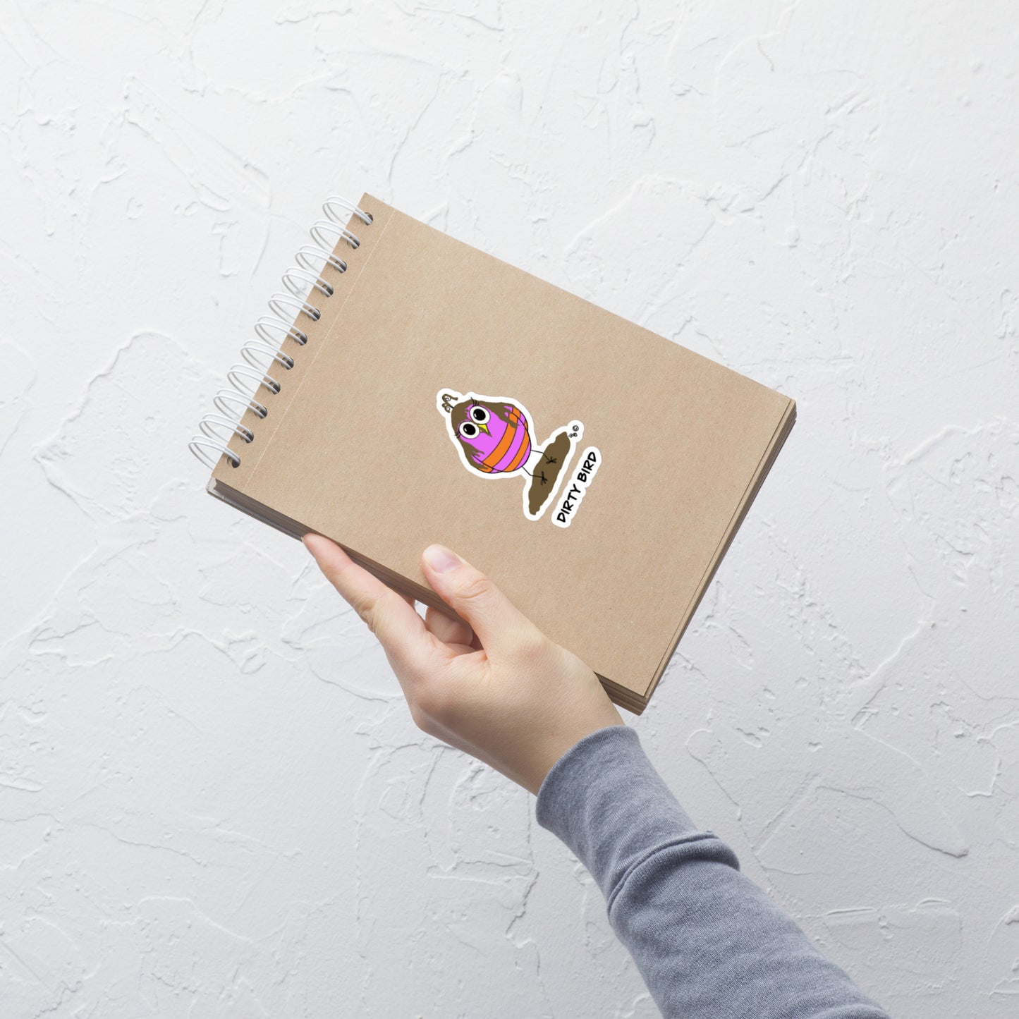 Dirty Bird Bubble-free stickers from The Quirky Birds Collection