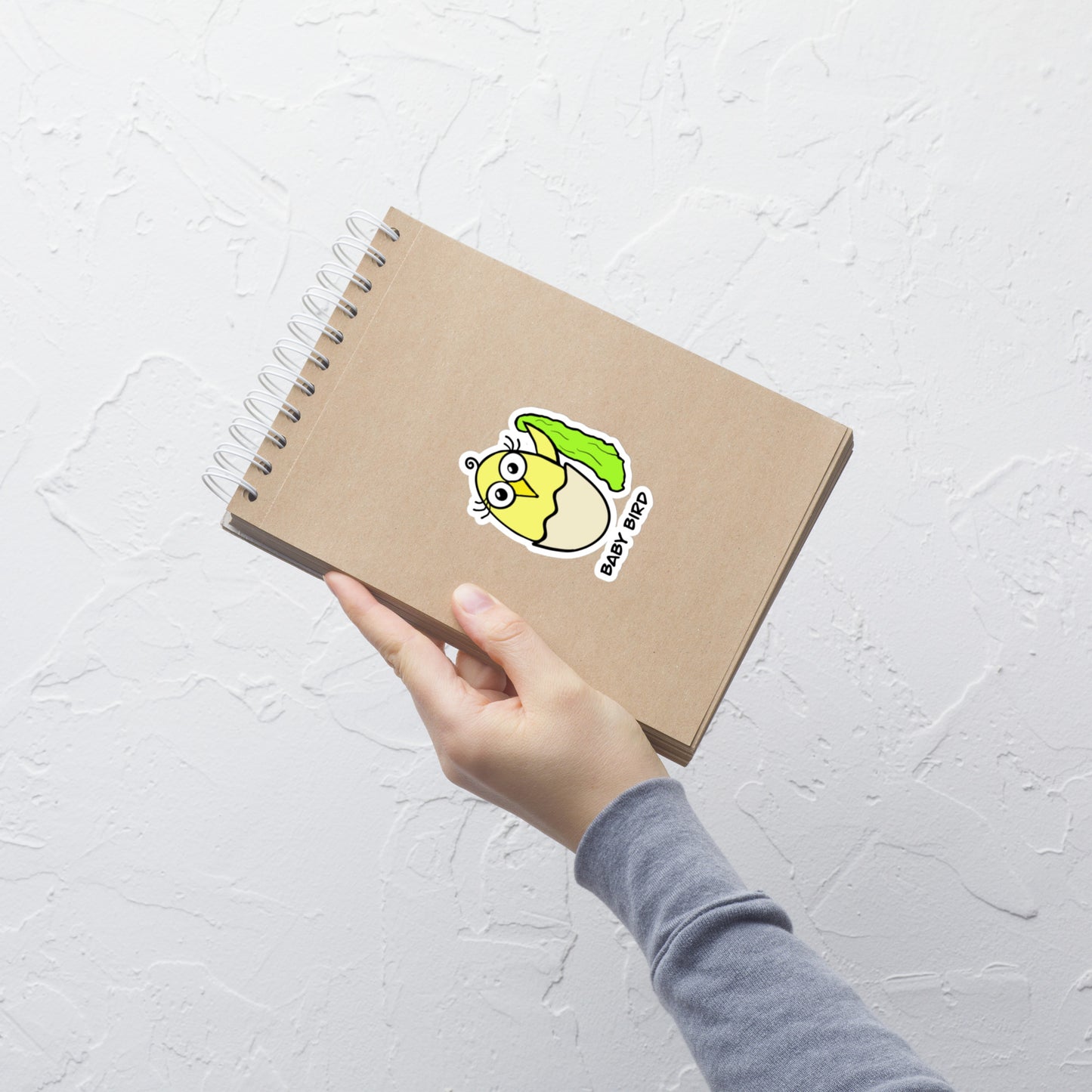 Yellow Baby Bird Bubble-free stickers from The Quirky Birds Collection