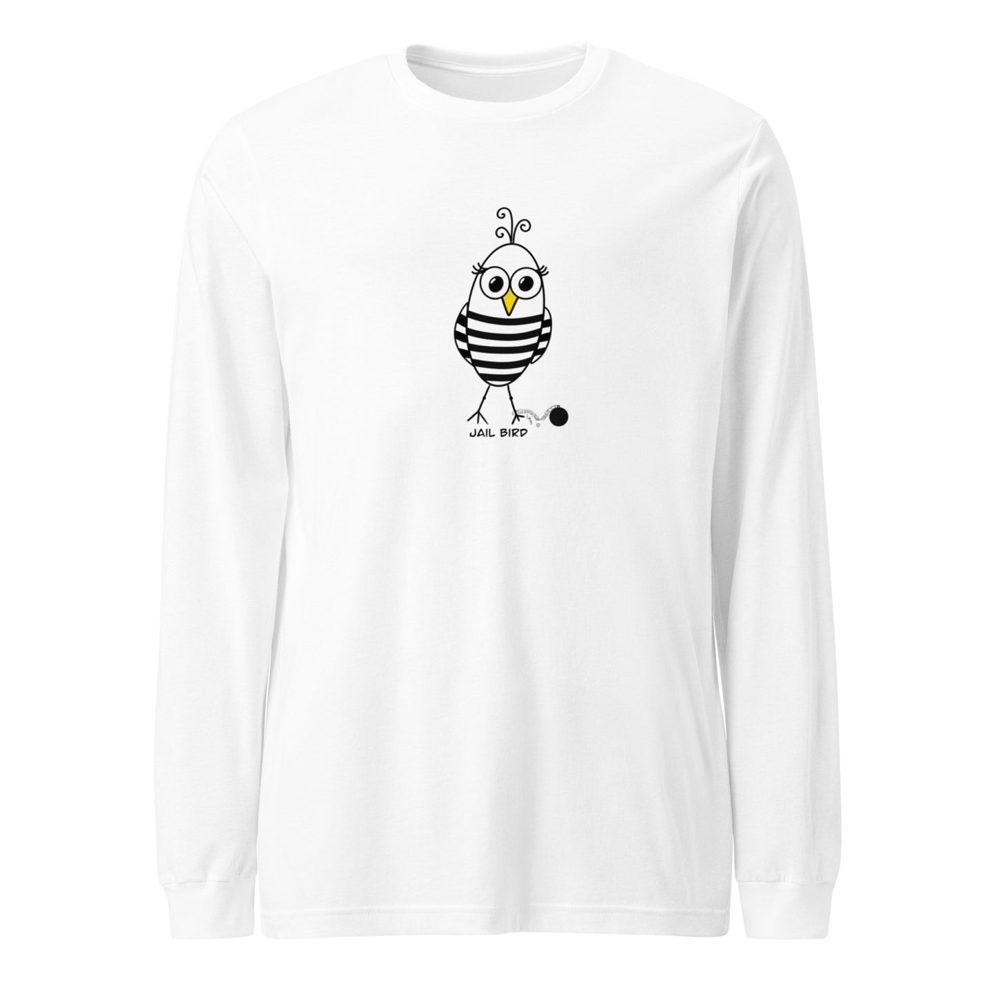Jail Bird Unisex Long Sleeve Tee from The Quirky Bird Collection