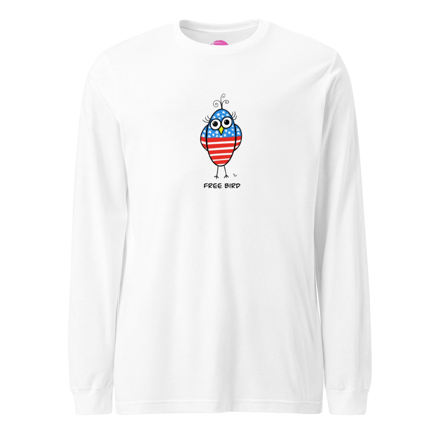Free Bird Unisex Long Sleeve Tee from The Quirky Birds Collection