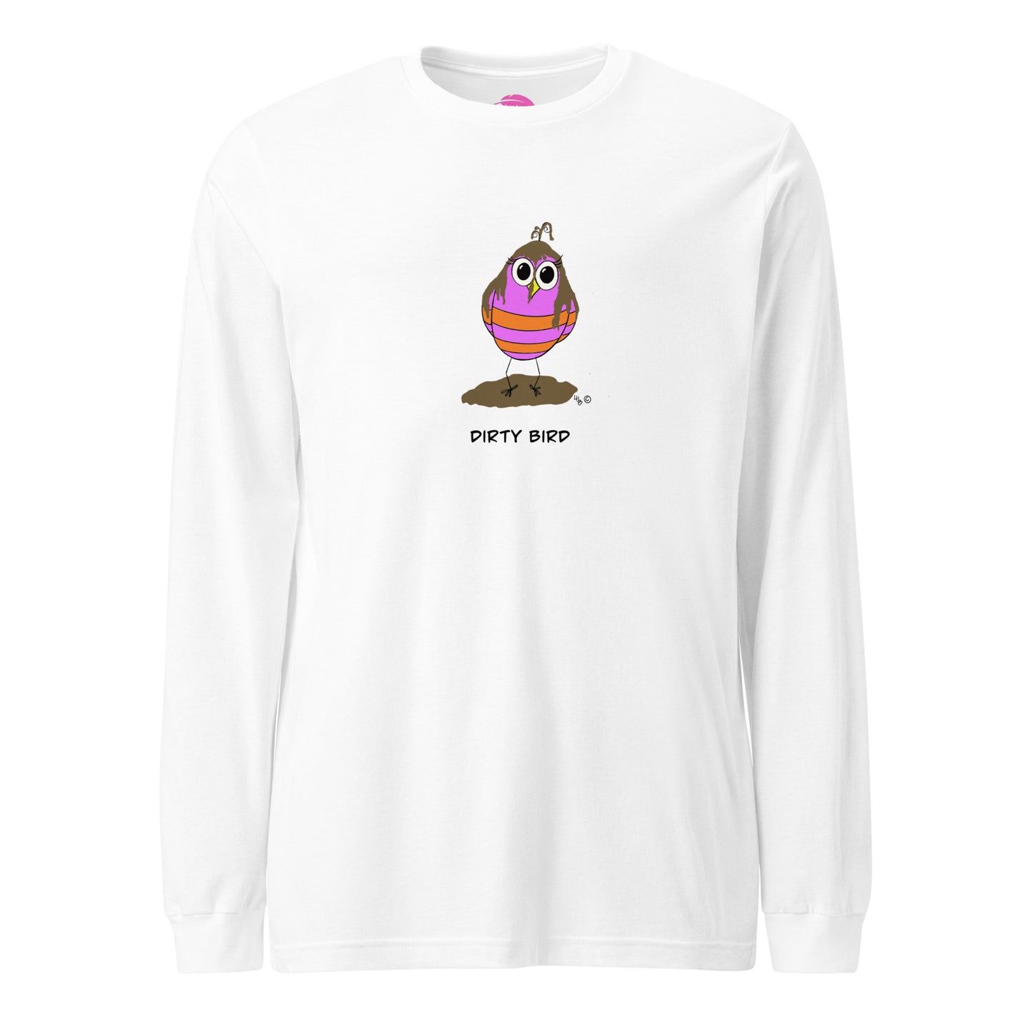 Dirty Bird Unisex Long Sleeve Tee from The Quirky Birds Collection