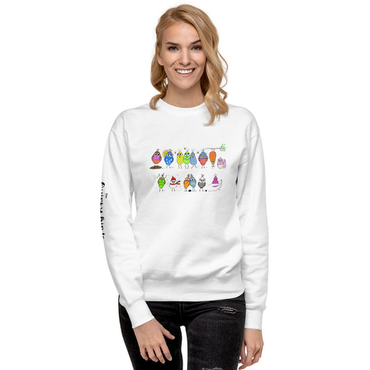 Quirky Birds Collection Birds of a Feather Sweatshirt – Matching Crazy, One Feather at a Time