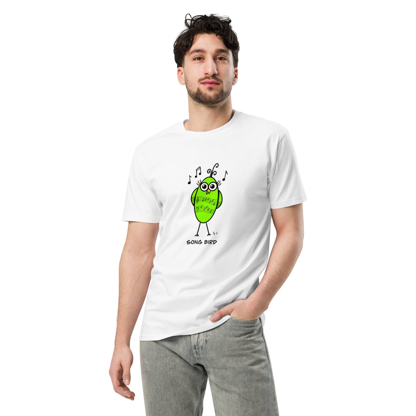 Song Bird - Unisex premium t-shirt - from The Quirky Birds Collection