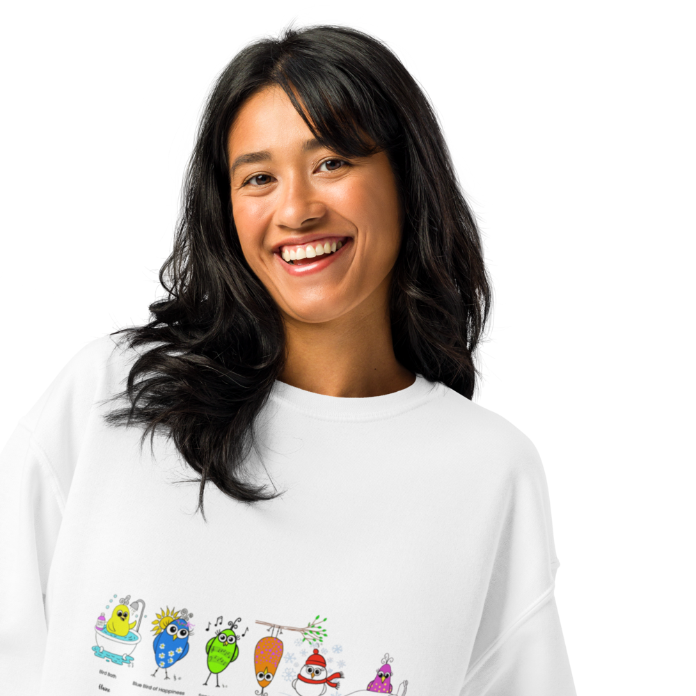 Sisters Flock Together – Custom Quirky Birds Sweatshirt