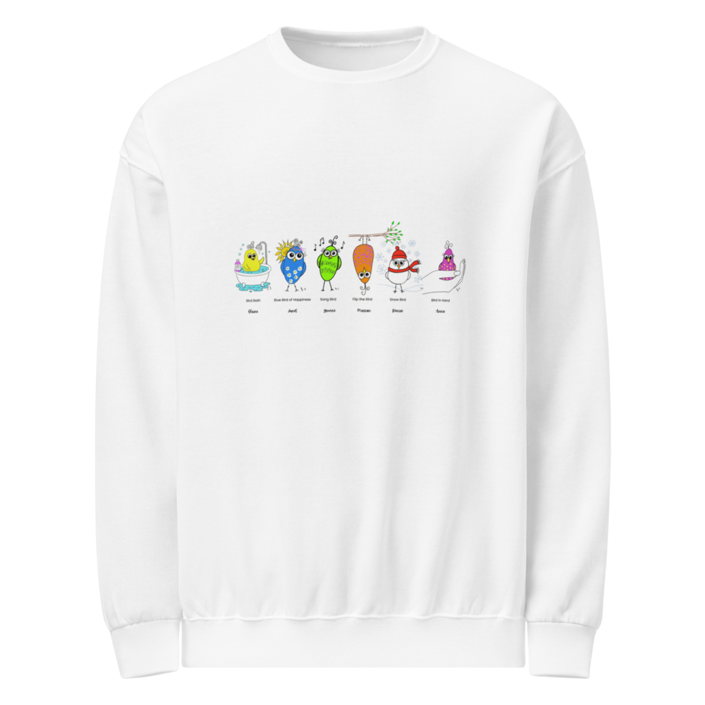 Sisters Flock Together – Custom Quirky Birds Sweatshirt