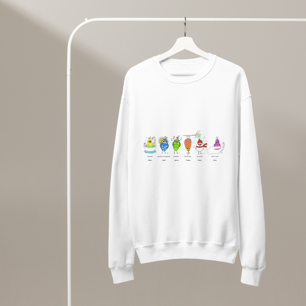 Sisters Flock Together – Custom Quirky Birds Sweatshirt