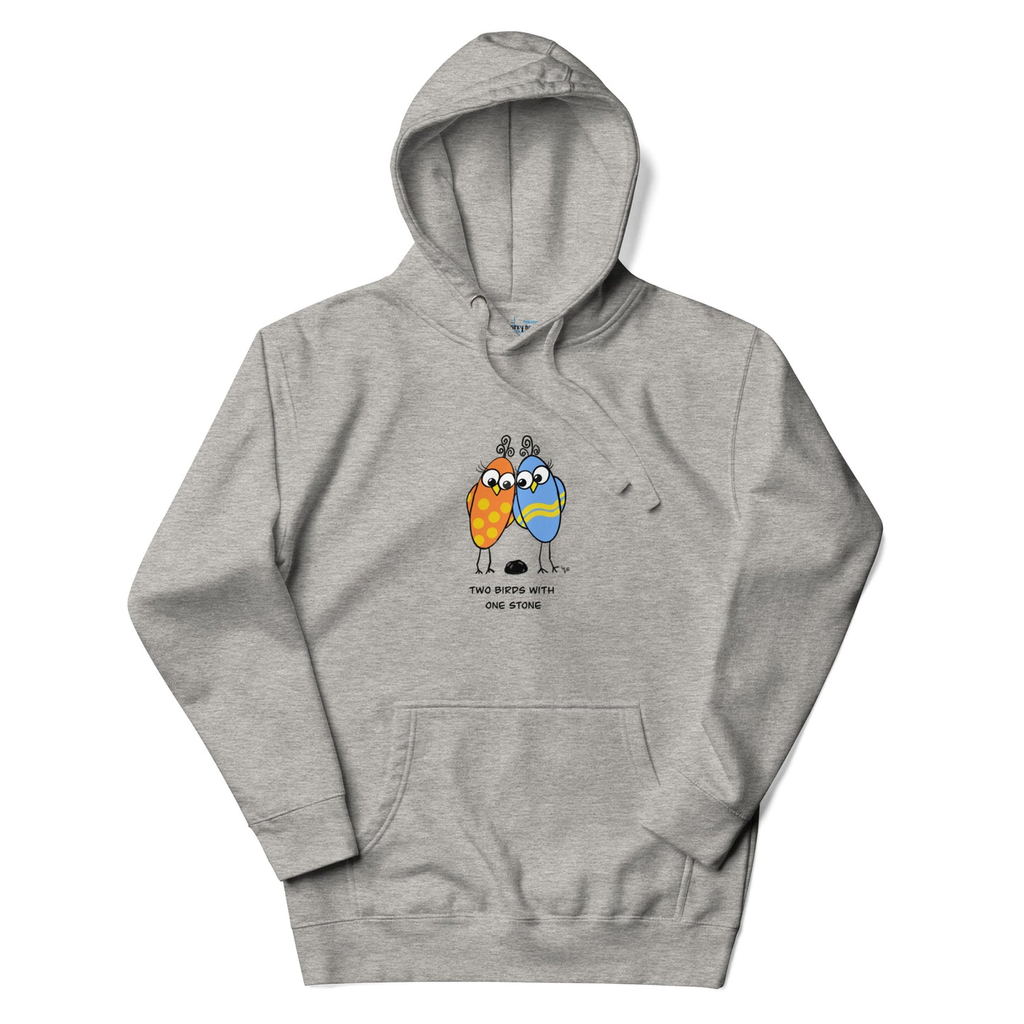 Two Birds with One Stone -Soft Premium Unisex Hoodie - The Quirky Birds Collection