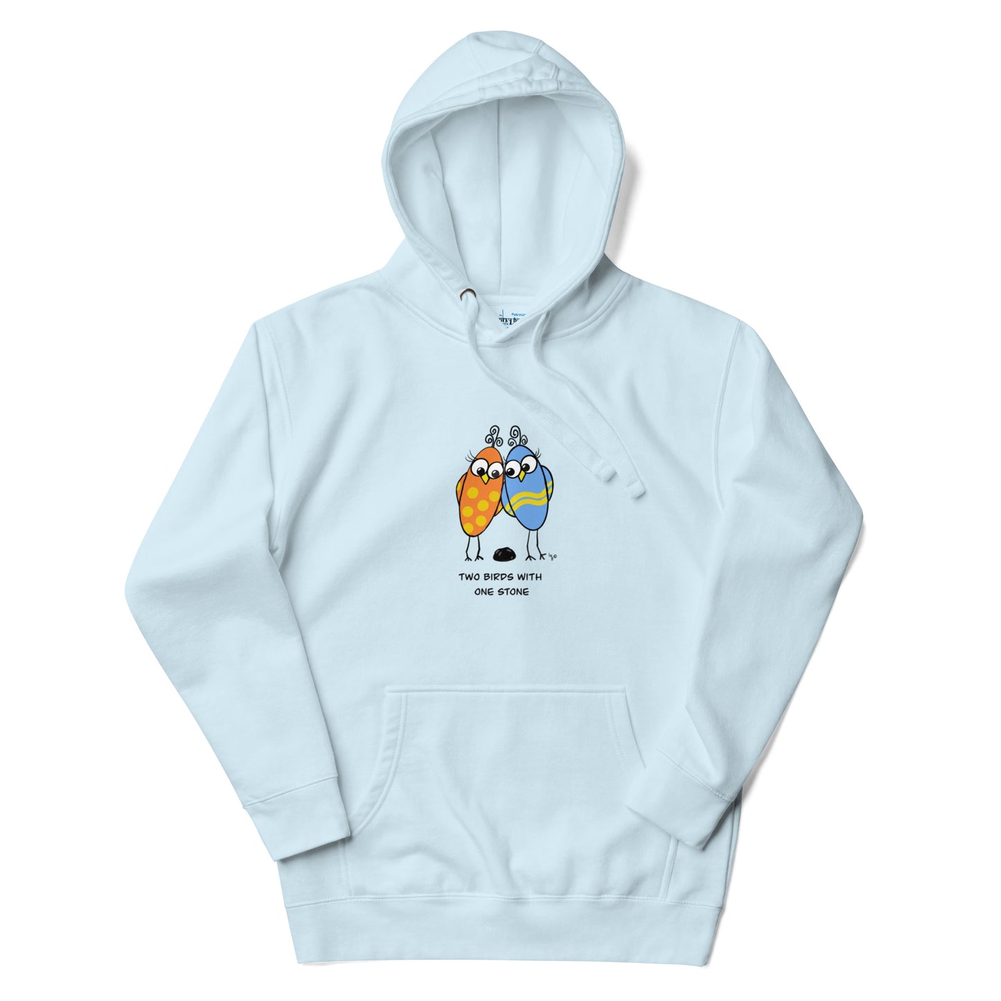 Two Birds with One Stone -Soft Premium Unisex Hoodie - The Quirky Birds Collection