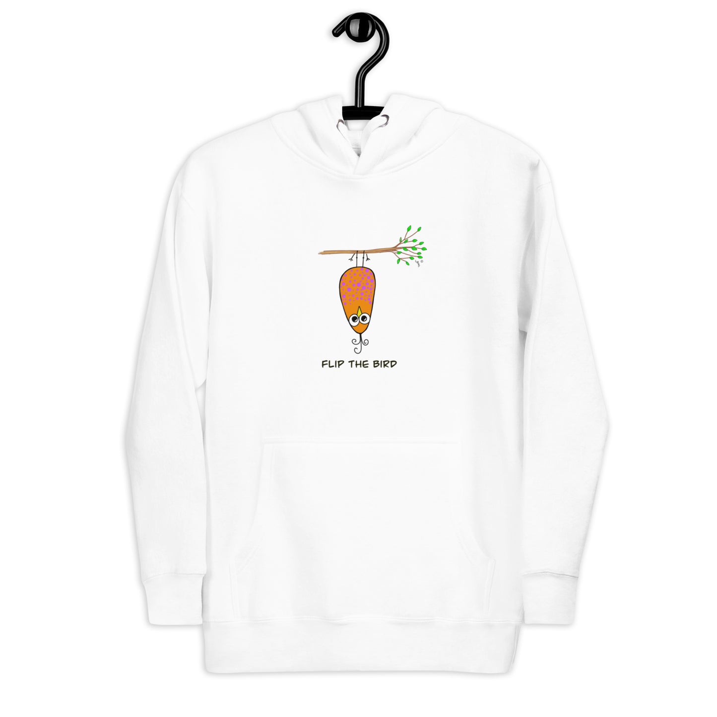 Flip the Bird Premium Unisex Hoodie – from The Quirky Bird Collection