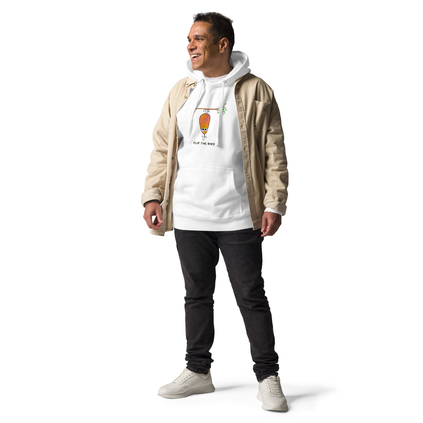 Flip the Bird Premium Unisex Hoodie – from The Quirky Bird Collection
