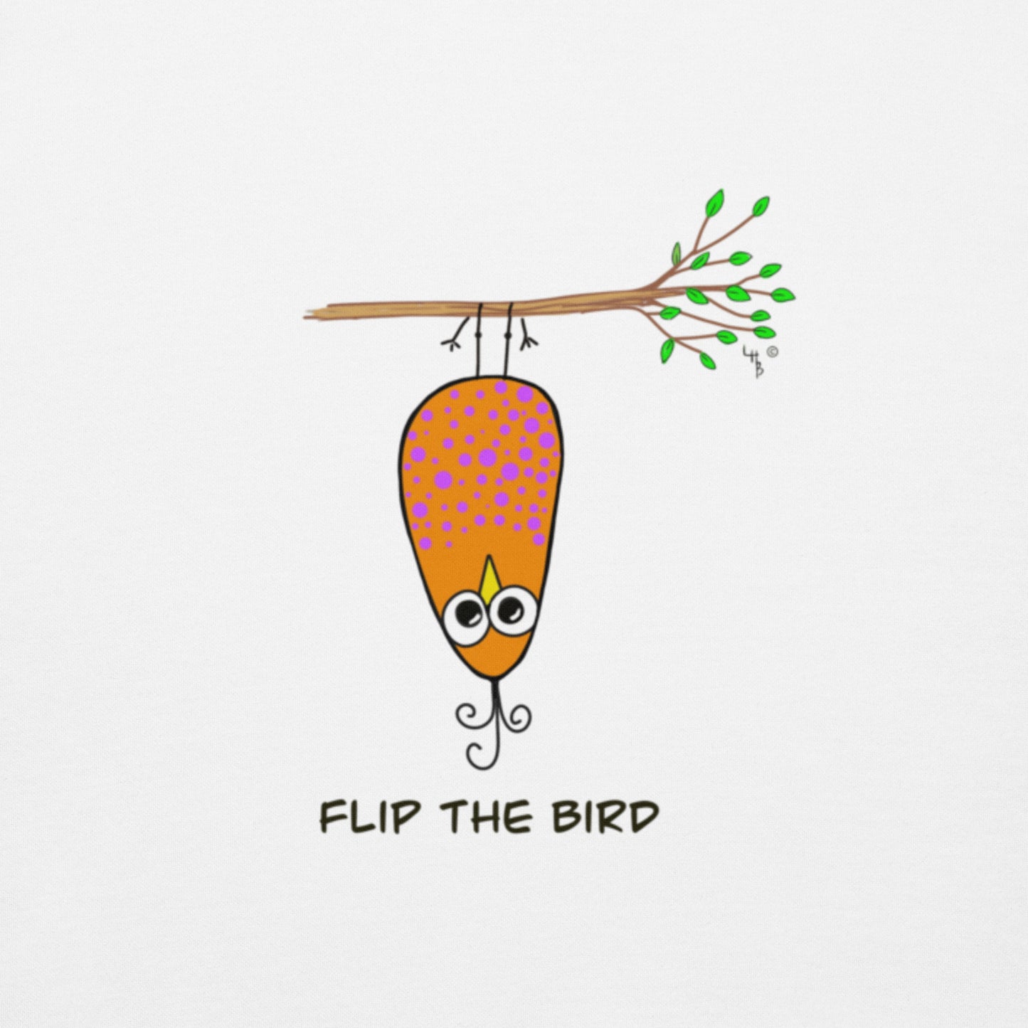 Flip the Bird Premium Unisex Hoodie – from The Quirky Bird Collection