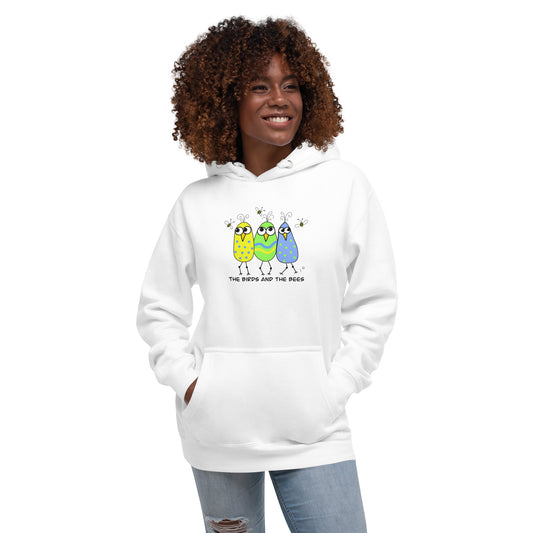 The Birds and The Bees Premium Unisex Hoodie – Super Soft Cotton Comfort - Quirky Birds Collection