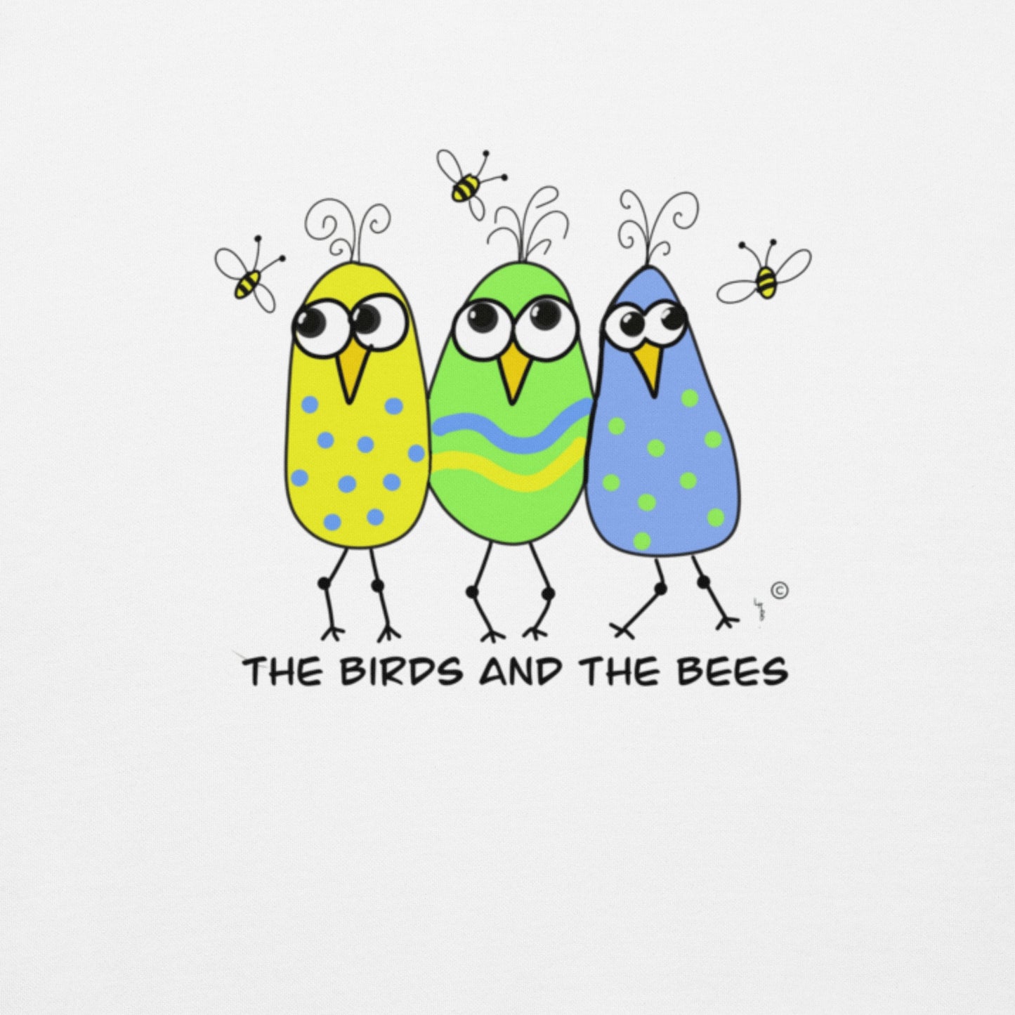 The Birds and The Bees Premium Unisex Hoodie – Super Soft Cotton Comfort - Quirky Birds Collection