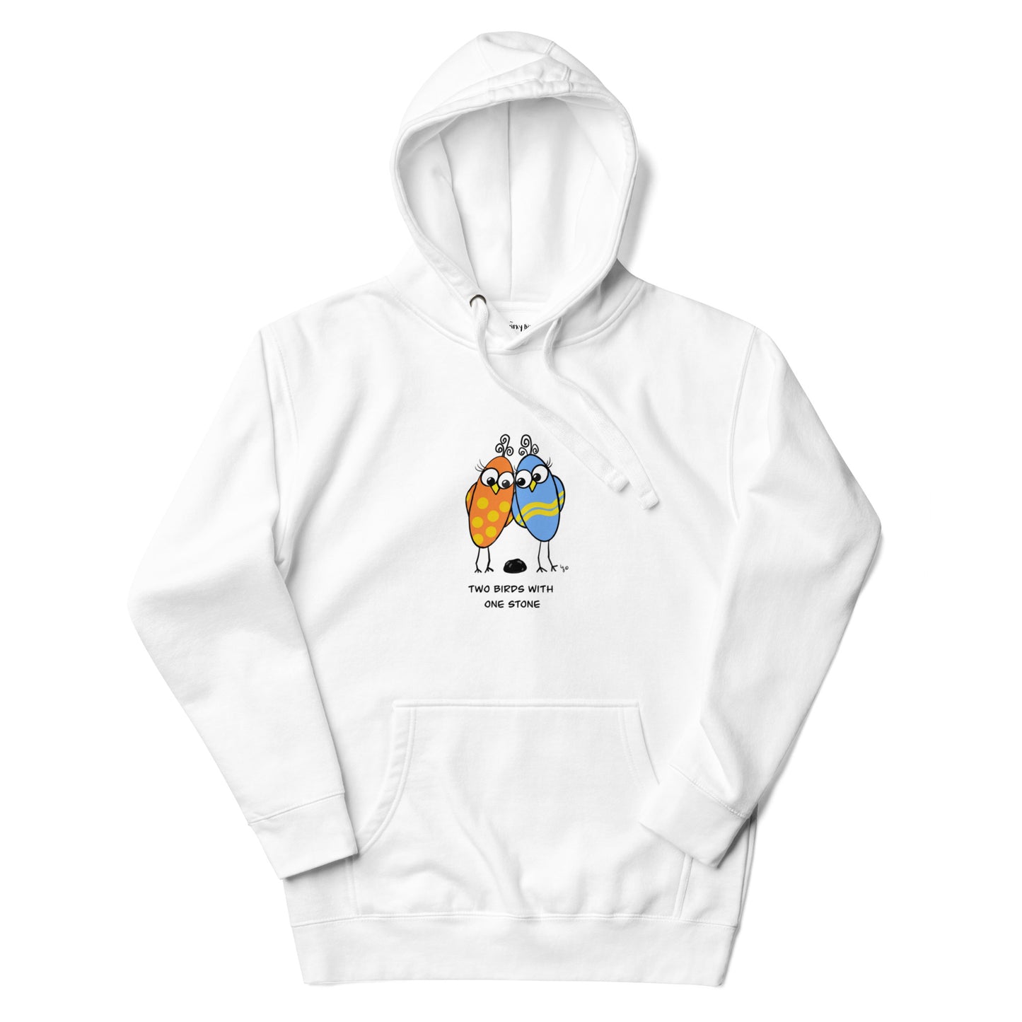 Two Birds with One Stone -Soft Premium Unisex Hoodie - The Quirky Birds Collection