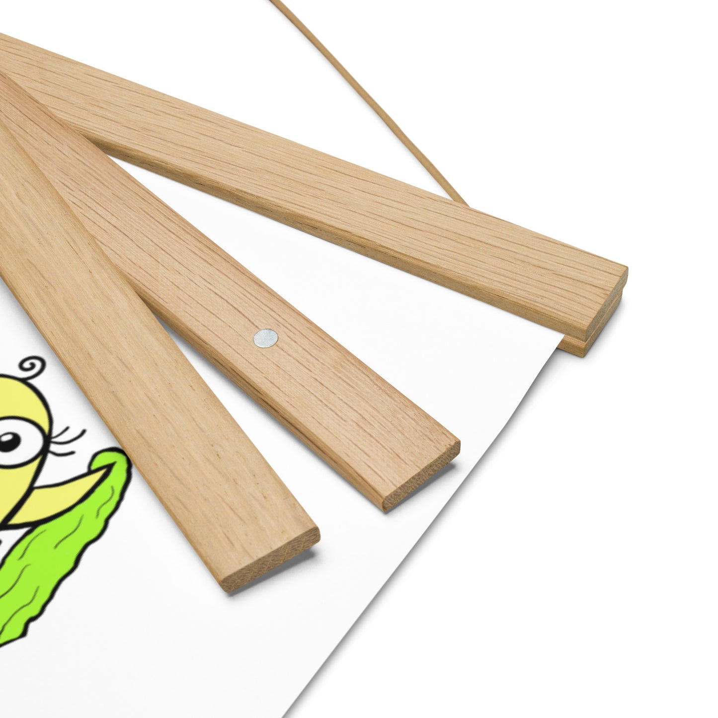 Yellow Baby Bird Poster with hangers from The Quirky Birds Collection