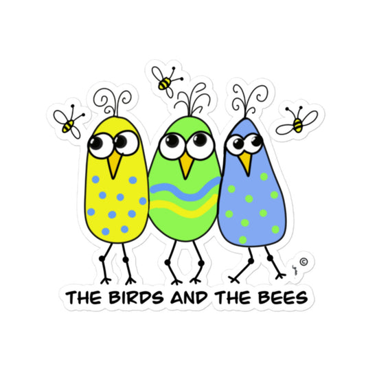 The Birds & The Bees - Bubble-free stickers from the Quirky Birds Collection